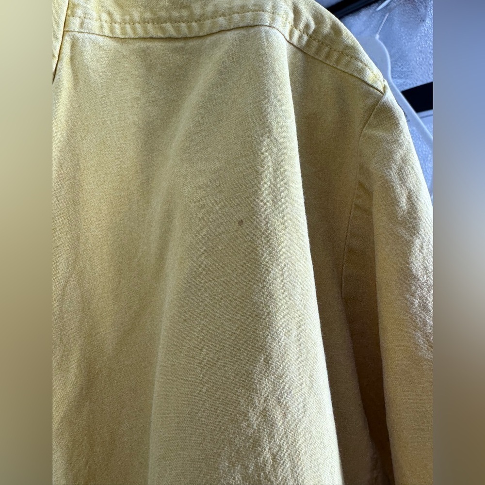 Eileen Fisher super soft lemony yellow cotton jacket Large - Picture 7 of 7